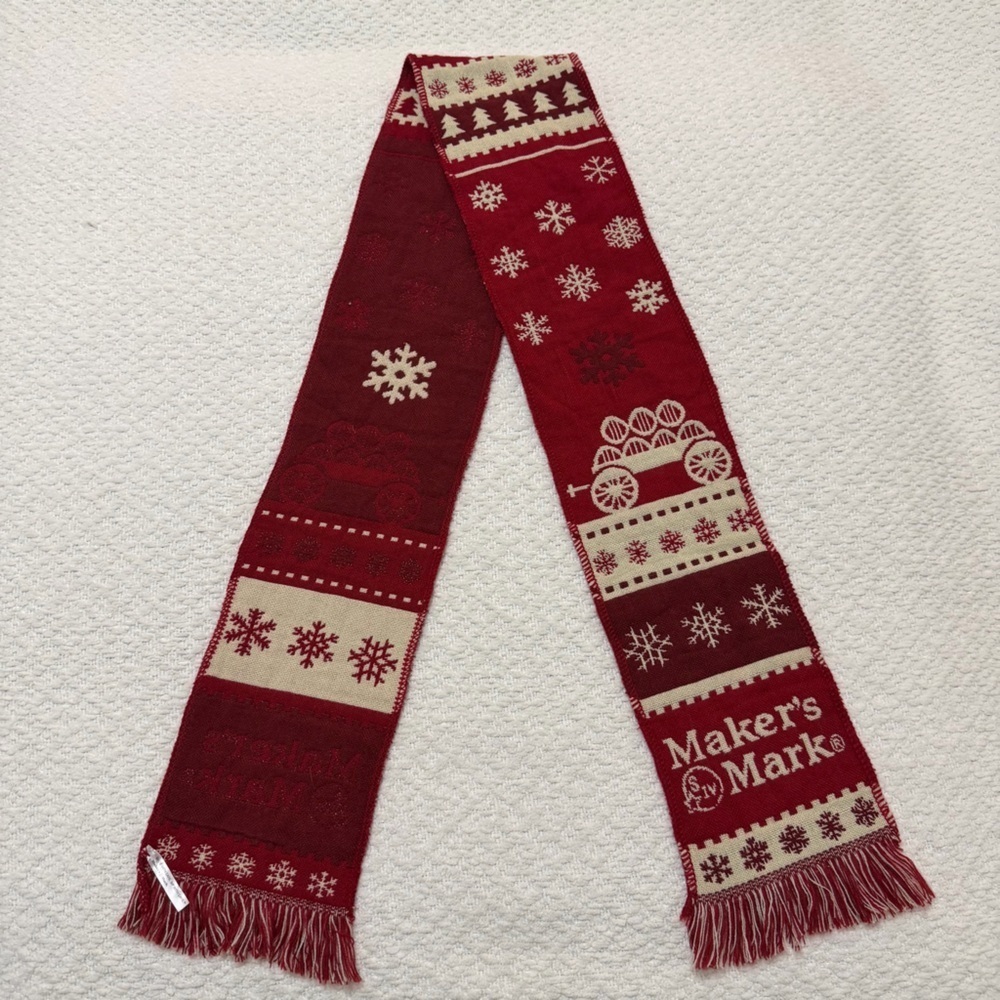 Maker’s Mark Christmas Scarf Red